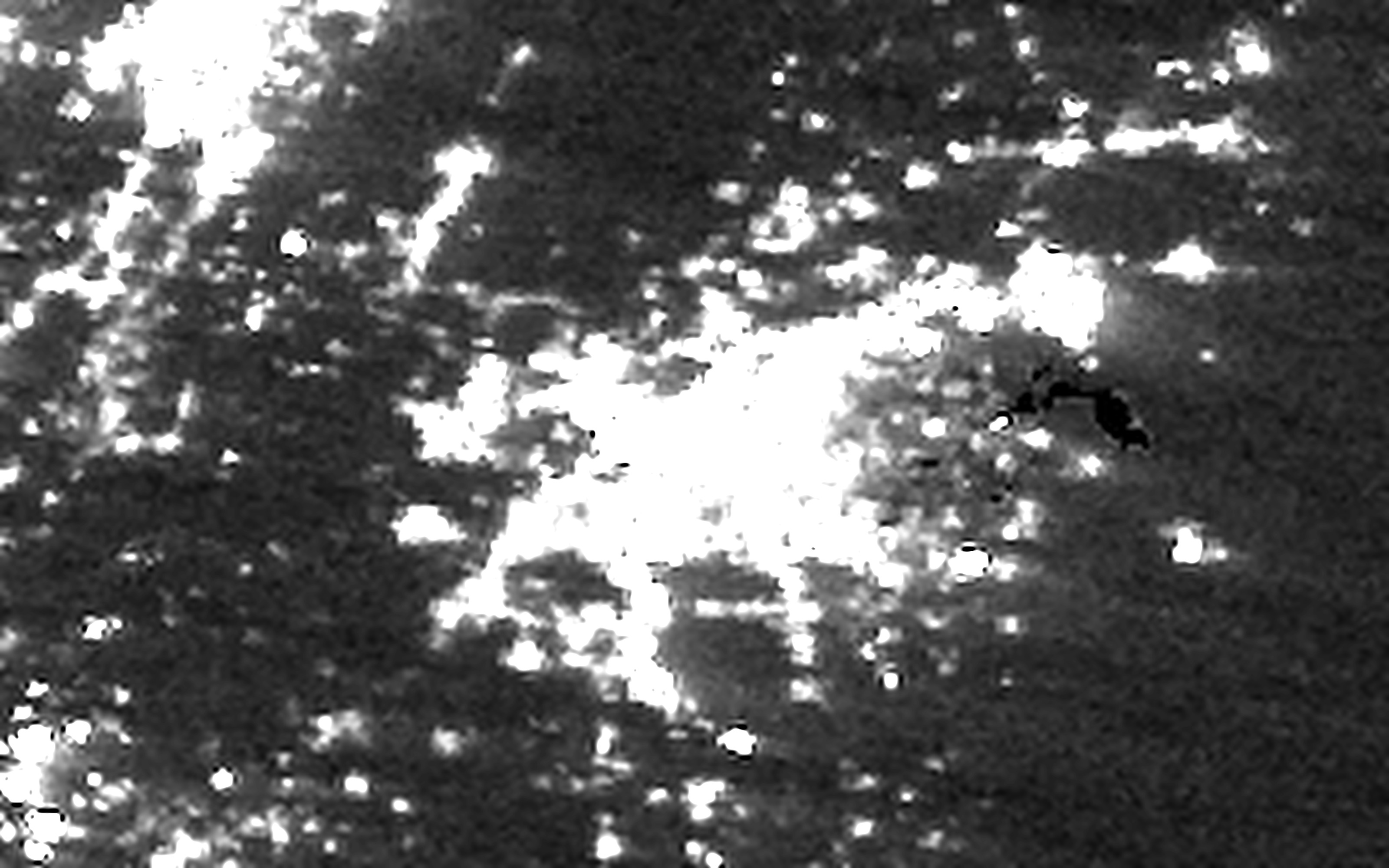 Damascus nighttime lights, October 2025